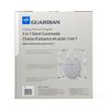 Guardian 3-in-1 Elongated Steel Folding Bedside Commode