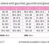 Harmony Extra wide Armsleeve Size Chart
