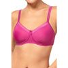 Amoena Lara Satin Wire Free Bra-Rose Front