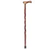 Mabis DMI Briggs Brazos Natural Hardwood Root Walking Cane With Traditional Handle