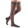 Medi USA Mediven Sheer & Soft Thigh High with Lace Silicone Top Band 30-40 mmHg Compression Stockings Open Toe