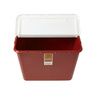 Medline Large Biohazard Hinged Top Lid Sharps Container