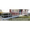 Roll-A-Ramp 36-Inch Aluminum Modular Ramp With Loop End Handrail On Both Side