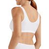Amoena Hannah 2160 Wire-Free Front Closure Comfort Bra - White Back