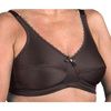 Nearly Me 630 Plain Soft Cup Black Mastectomy Bra - Black