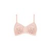 Amoena Lori Wire Free Bra - Dusty Lilac / Nude Front