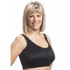 Wear Ease Grace Post Surgical Bra-Black Front