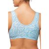 Frances Wire Free Front Closure Bra 2128 - Light Blue Aqua Back