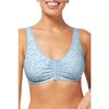 Frances Wire Free Front Closure Bra 2128 - Light Blue Aqua Front