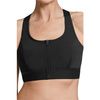 Gloria Medium Support Sports Bra - Black Front 