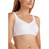 Amoena Mona Wire Free Soft Bra-White Front View