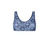  Frances Wire Free Front Closure Bra 2128 - blue/white back