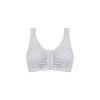 Amoena Fleur Wire Free Bra - Grey Melange Front 