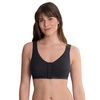Anita Care Isra Front Closure Wire-Free Post Operative Bra-Black Front
