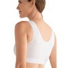 Amoena Sarah Front Fastening Soft Bra-White Back View