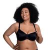 Anita Microfibre 5068 Underwire Nursing Bra-Black Front View