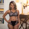 ABC Princess Lace Mastectomy Bra Style 514-Black Champagne 