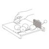 One-Handed Food Preparation Cutting Board - peeling