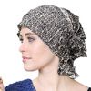 Chemo Beanies Gina Natural Animal Print Ruffle