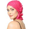 Chemo Beanies Carol Hot Pink Ruffle