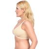 QT Intimates Cotton Front Hook Pocket Bra - Nude Side