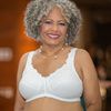 ABC Lace Front Mastectomy Bra - White