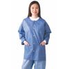 Medline Disposable Multi-Layer Blue Lab Jackets With Knit Cuff And Collar