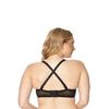 QT Intimates Love Me Tender Floral Lace Half-Cup Padded Bra - Back view