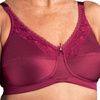  Nearly Me 600 Lace Bandeau Mastectomy Bra - Raspberry