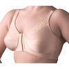 Almost U Style 1100 Lace Accented Front Closure Bra - Beige
