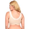 La Leche League Lace Nursing Sleep Bra-Frappe/Ivory