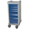 Harloff MR Conditional Narrow Six Drawer Anesthesia Cart Standard Package