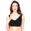 La Leche League Lace Nursing Sleep Bra-Black