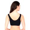 La Leche League Lace Nursing Sleep Bra-Black