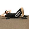 CanDo Black Composite Half Round Foam Roller In Use