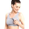 La Leche League Serena Nursing Sports Bra-Grey