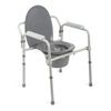 Guardian 3-in-1 Elongated Steel Folding Bedside Commode