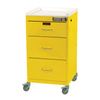 Harloff Three Drawer Mini Line Emergency Cart With Basic Electronic Pushbutton Lock