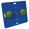 CanDo Rectangular Balance Board - Back View (Green)
