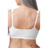 Amoena Fleur Wire Free Bra - White Back