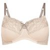Amoena Alina 44509 Wire Free Bra - Light Rose / Grey Front