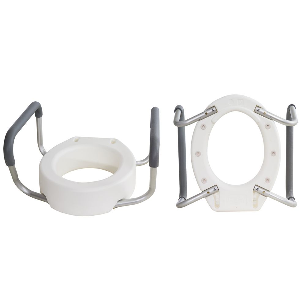 Essential Medical Toilet Seat Riser With Removable Arms