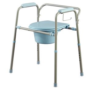 Medline Steel Commode With Microban